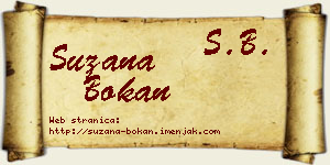Suzana Bokan vizit kartica